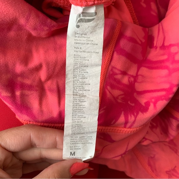 Fabletics Coral and Magenta leggings - Picture 4 of 4